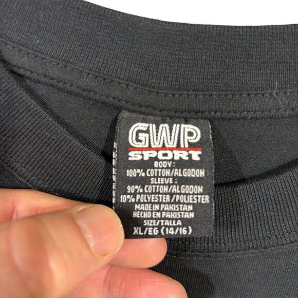 GWP Sport Long Sleeve Shirt Boys XL (14/16) Skull Fire Guitars NWT - Picture 7 of 10